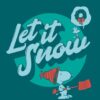 Let It Snow Card Peanuts Poster