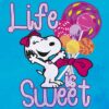 Life Is Sweet Blue Peanuts Poster