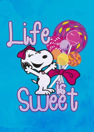 Life Is Sweet Blue Peanuts Poster