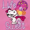 Life Is Sweet Pink Peanuts Poster