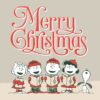 Merry Christmas Card Peanuts Poster