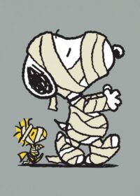 Mummy Snoopy Woodstock Peanuts Poster