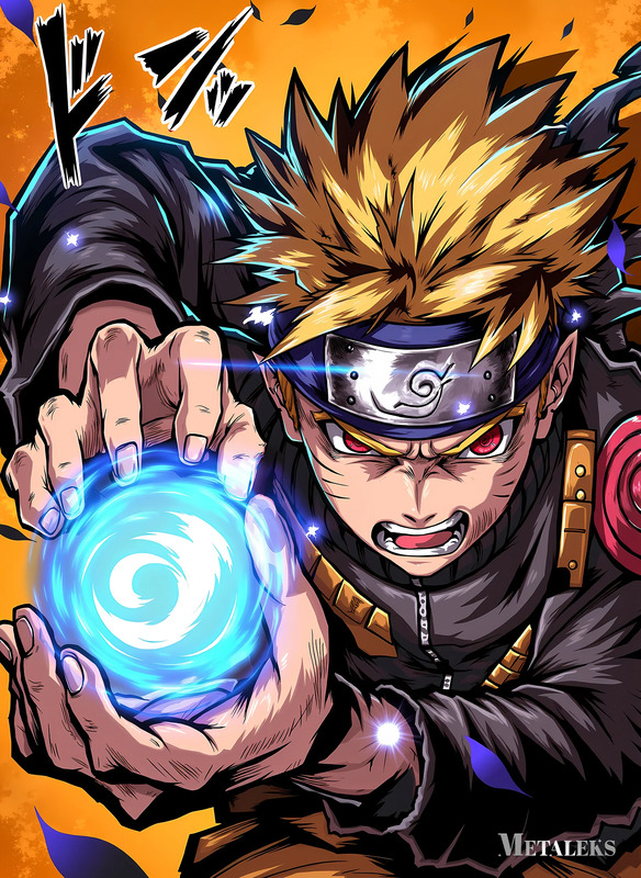 NarutoUzumaki Rasengan Anime & manga Poster