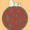 Peace Love And Music Peanuts Poster