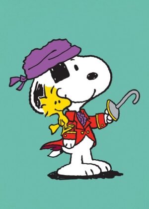 Pirate Snoopy Peanuts Poster