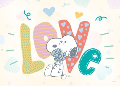 Playtime love peanuts poster
