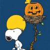 Pumpkin Night Snoopy Peanuts Poster