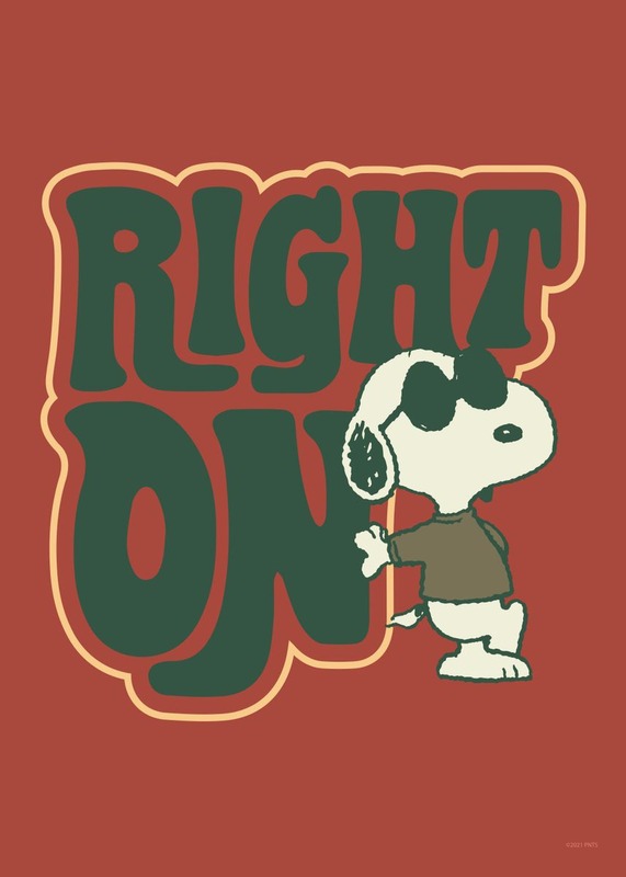 Right On Peanuts Poster