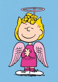 Sally Angel Halloween Peanuts Poster