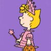 Sally Princess Halloween Peanuts Poster