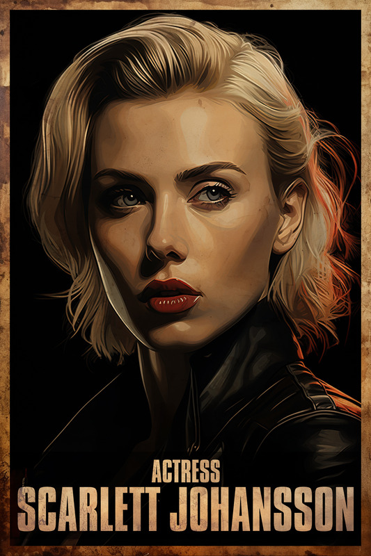 Scarlett Johansson Acting Poster