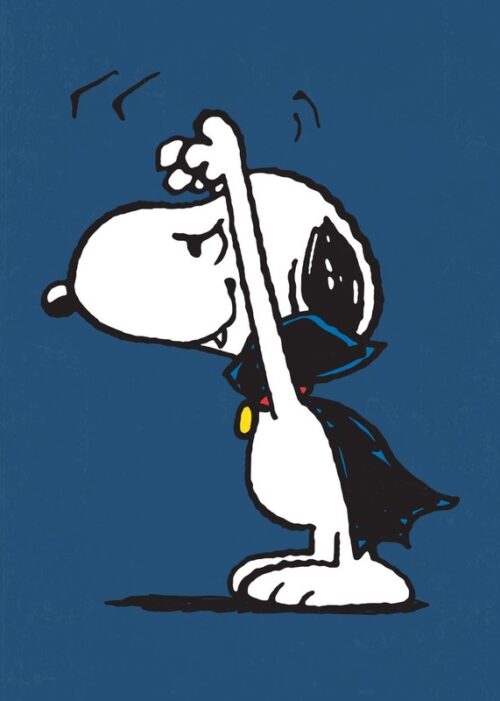 Scary Vampire Snoopy Peanuts Poster