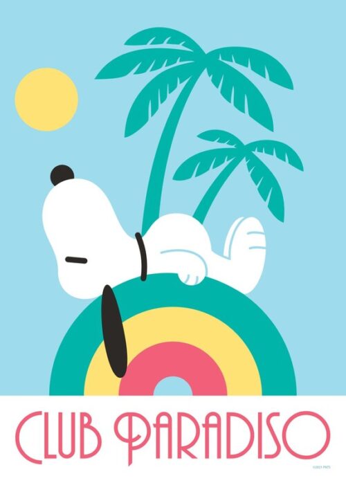 Snoopy Club Paradiso Peanuts Poster