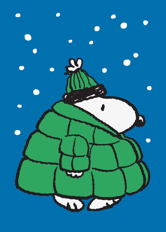 Snoopy Green Puffer Peanuts Poster