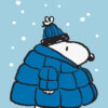 Snoopy Puffer Jacket Peanuts Poster