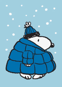 Snoopy Puffer Jacket Peanuts Poster