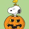 Snoopy Pumpkin Peanuts Poster