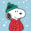 Snoopy Red Puffer Peanuts Poster