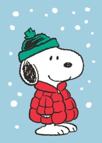 Snoopy Red Puffer Peanuts Poster