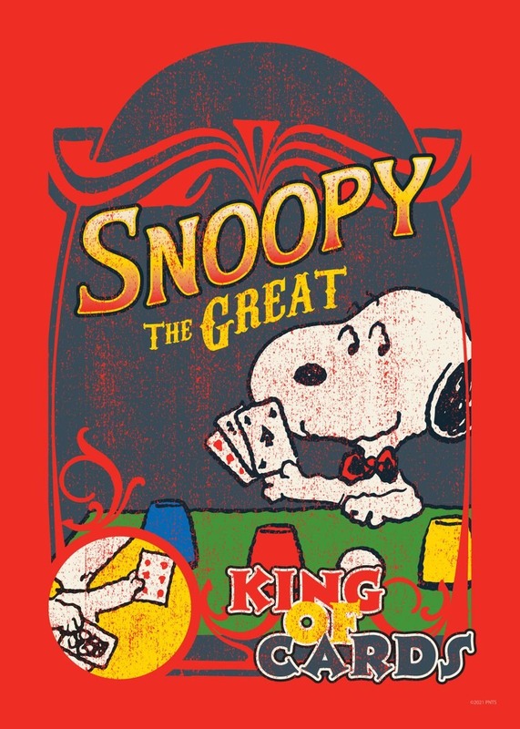 Snoopy The Great King Peanuts Poster