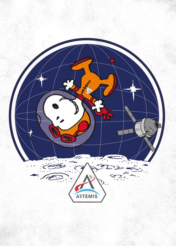 Snoopy Zero Gravity Peanuts Poster