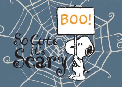 So cute it is scary peanuts poster