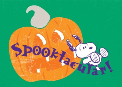 Spooktacular snoopy peanuts poster
