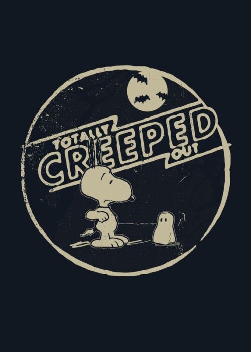 Totally Creeped Out Peanuts Poster