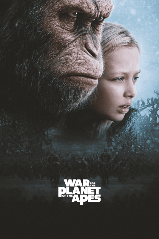 War For The Planet Of The Apes 2017 Movie Poster