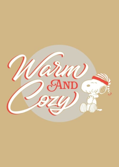 Warm And Cozy Card Peanuts Poster