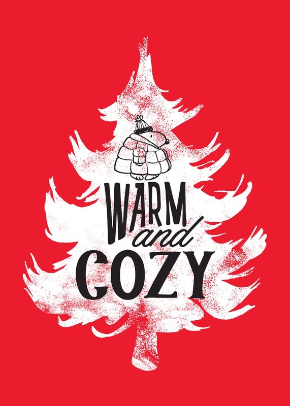 Warm Cozy Christmas Tree Peanuts Poster