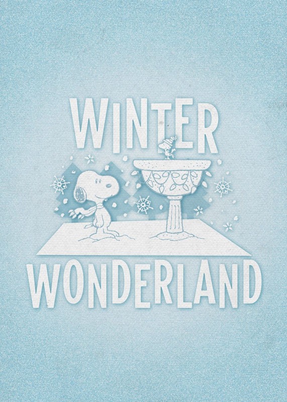 Winter Wonderland Blues Peanuts Poster