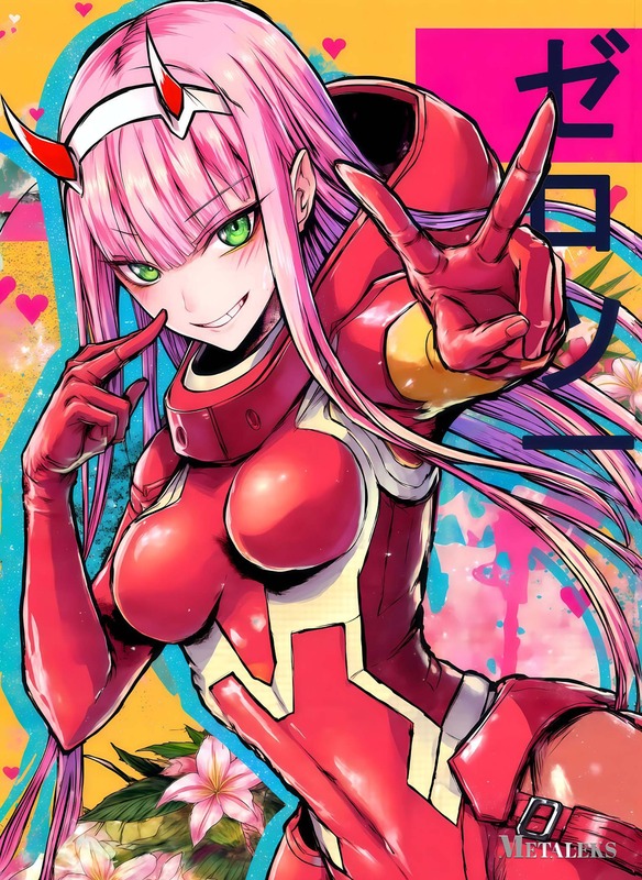 Zero Two DARLING In The FRANXX Anime & manga Poster