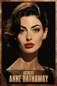 Anne Hathaway Acting Poster