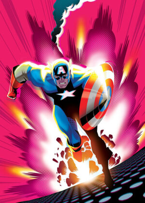 Marvel Captain America Comic Poster