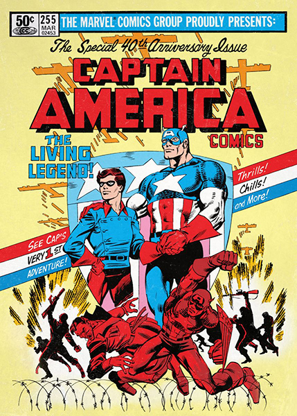 Marvel Captain America Comic Poster