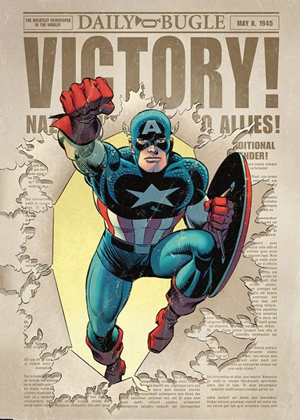 Marvel Captain America Comic Poster