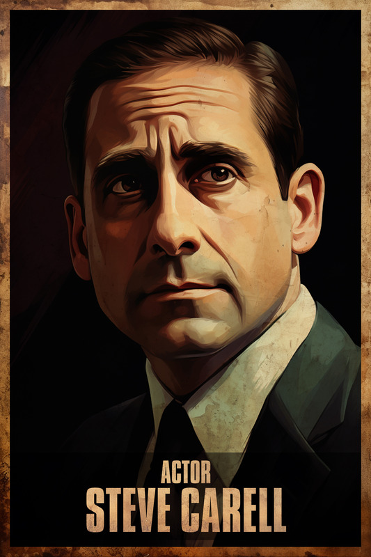 Steve Carell Acting Poster