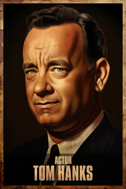 Tom Hanks Acting Poster