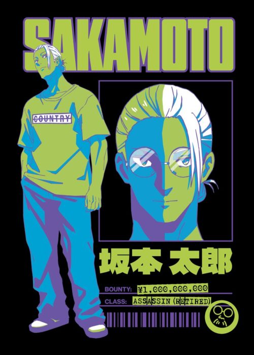 Young Taro Sakamoto Days Anime & Manga Poster