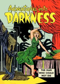 Adventure Into The Darkness Vintage Horror Comic Poster