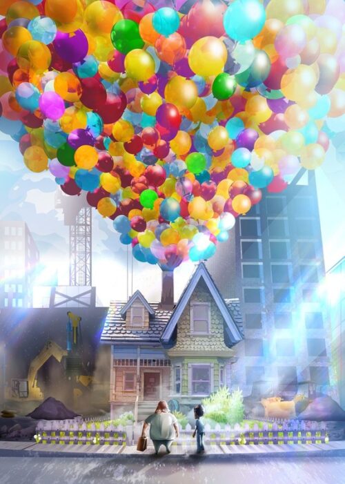 Balloon House Up Poster