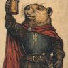 Bober Knight Beaver Beer Poster