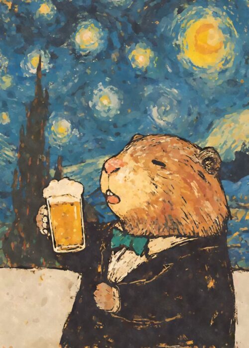 Classy bober beer poster