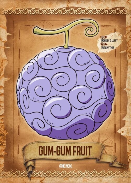 Gum gum devil fruit one piece anime & manga poster