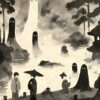 Japanese Ghostly Yokai Poster