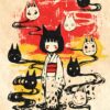 Kitsune Girl And Masks Yokai Poster