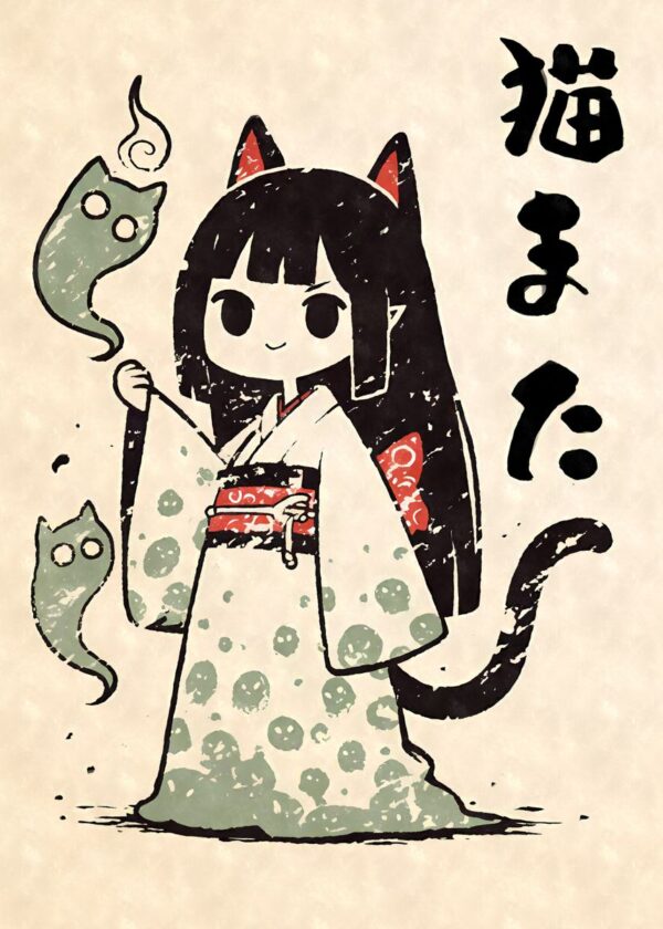 Nekomata Yokai Poster Nekomata Yokai Poster