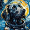 Retriever Astronaut Poster