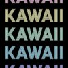 Retro Pastel Kawaii Text Poster